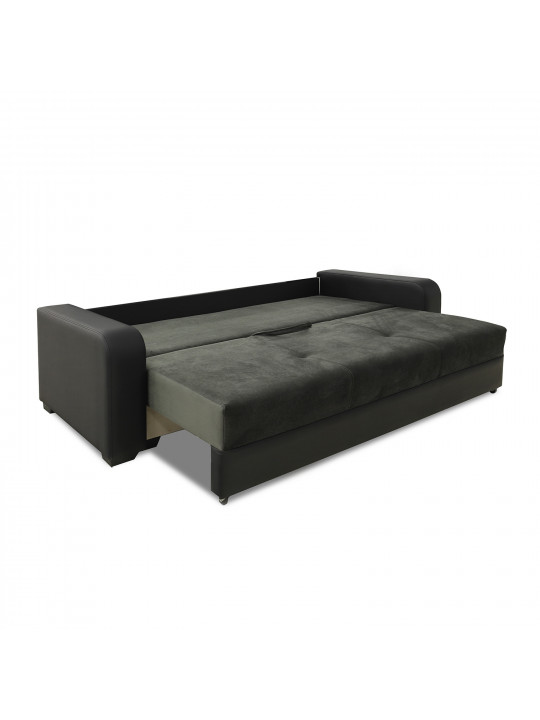 Sofa set HOBEL KATRIN 3+1+1 BLACK V626/ DARK GREY EVA F-EVO 1031/ LIGHT GREY EVA F-EVO 1035 (5) 