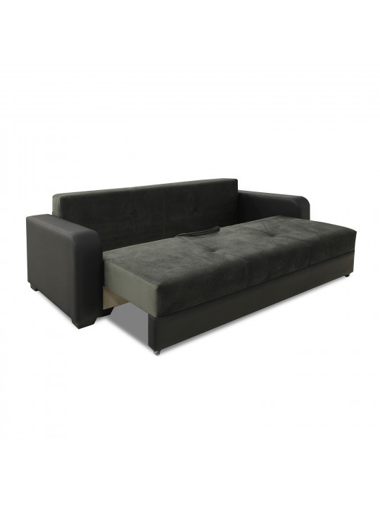 Sofa set HOBEL KATRIN 3+1+1 BLACK V626/ DARK GREY EVA F-EVO 1031/ LIGHT GREY EVA F-EVO 1035 (5) 