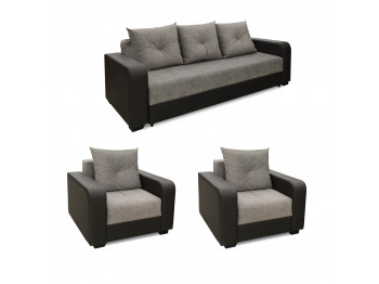Гарнитур HOBEL KATRIN 3+1+1 BROWN 3676/ CAPPUCCINO 6 (6) 