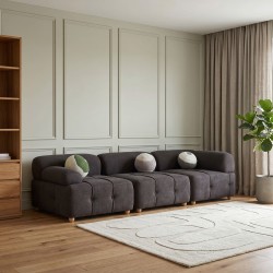 Диван HOBEL KUBA GREY BONCUK 22/PINK RETTIO 1012 (1) 