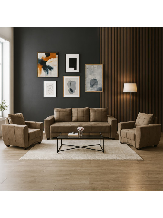 Հավաքածու HOBEL LI 3+1+1 BROWN CATALANA 5 (5) 