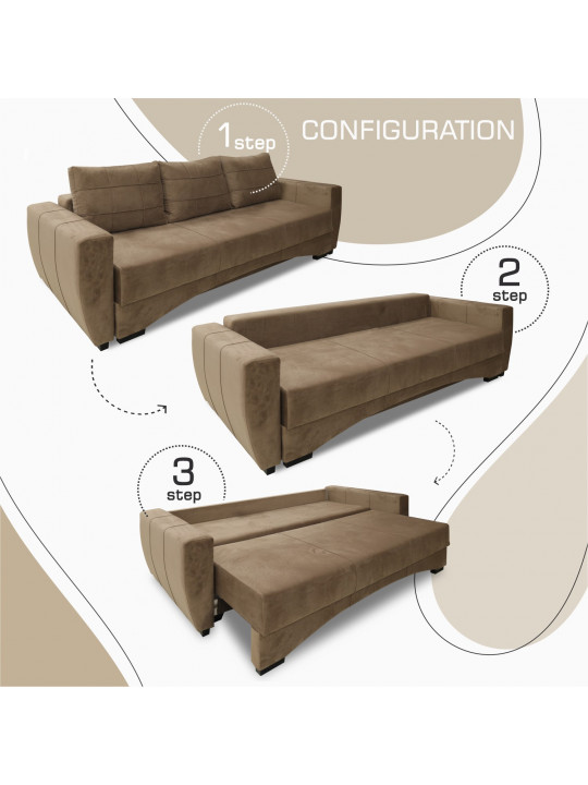 Հավաքածու HOBEL LI 3+1+1 BROWN CATALANA 5 (5) 