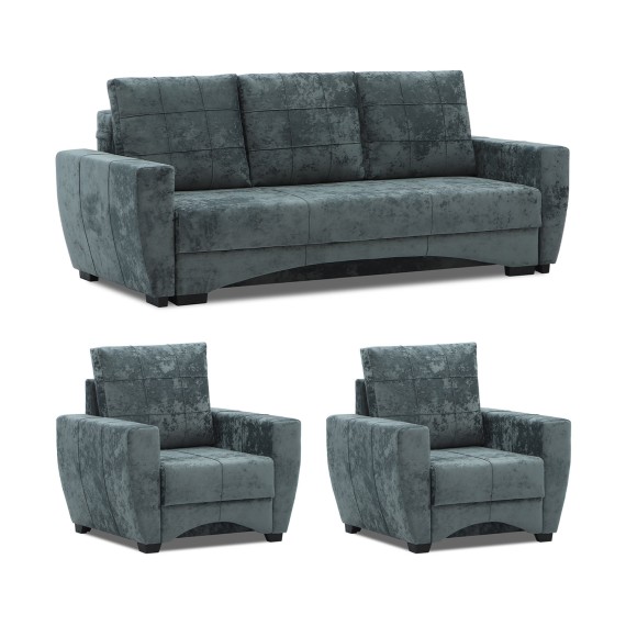 Հավաքածու HOBEL LI 3+1+1 F/P DARK GREY MONACO 15 (5) 