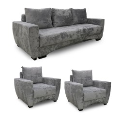 Гарнитур HOBEL LI 3+1+1 F/P LIGHT GREY MONACO 13 (5) 