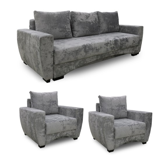 Հավաքածու HOBEL LI 3+1+1 F/P LIGHT GREY MONACO 13 (5) 