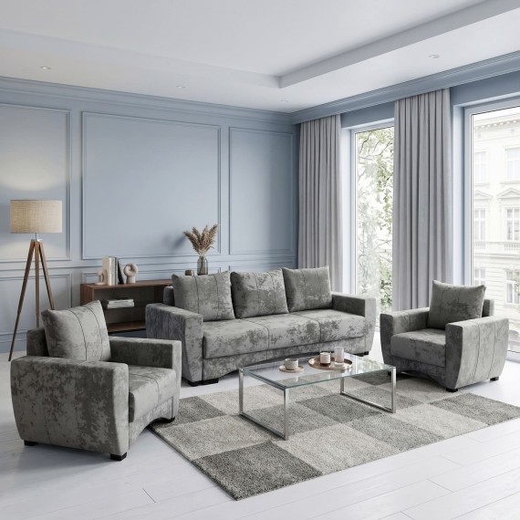 Հավաքածու HOBEL LI 3+1+1 F/P LIGHT GREY MONACO 13 (5) 