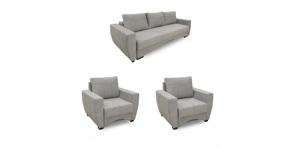 Sofa set HOBEL LI 3+1+1 LIGHT GREY JAGUAR 4 (5) 
