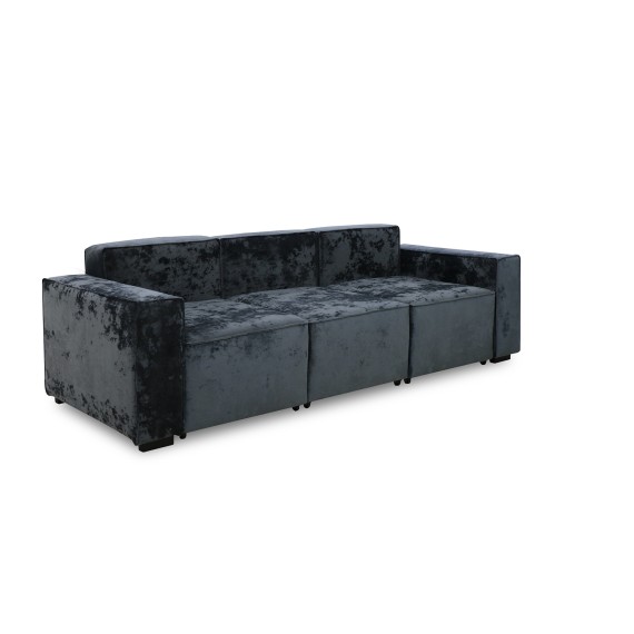 Гарнитур HOBEL LOTUS 3+2+1 DARK GREY MONACO 15/ INFINITY 911 (15) 