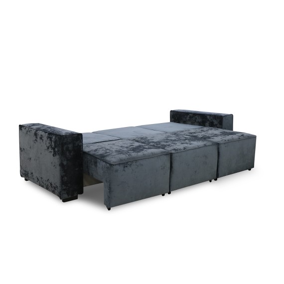 Гарнитур HOBEL LOTUS 3+2+1 DARK GREY MONACO 15/ INFINITY 911 (15) 
