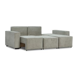 Гарнитур HOBEL LOTUS 3+2+1 F/P LIGHT GREY BELLA 12/NIAGARA GREY (15) 