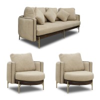 Гарнитур HOBEL MARIA 3+1+1 F/R CHOCOLATE PHANTOM 7/ CREAM BONCUK 6 (3) 