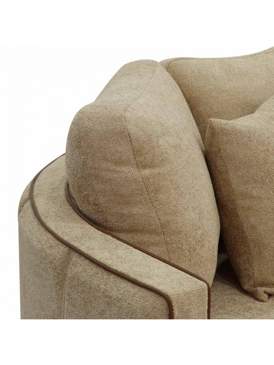 Sofa set HOBEL MARIA 3+1+1 KAX7004 GOLD / HONEY PHANTOM 6/ LIGHT BROWN BONCUK 6 (3) 