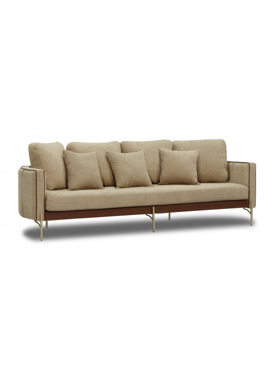 Sofa set HOBEL MARIA 3+1+1 KAX7004 GOLD / HONEY PHANTOM 6/ LIGHT BROWN BONCUK 6 (3) 
