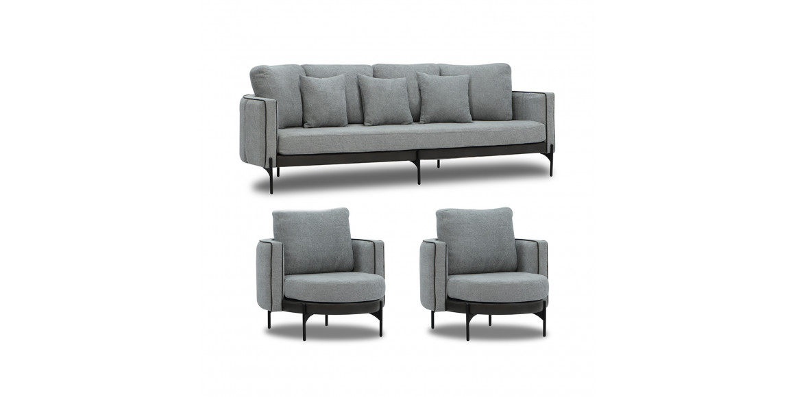 Հավաքածու HOBEL MARIA 3+1+1 KAX7005 BLACK / GREY PHANTOM 14/ GREY PHANTOM 19 (3) 