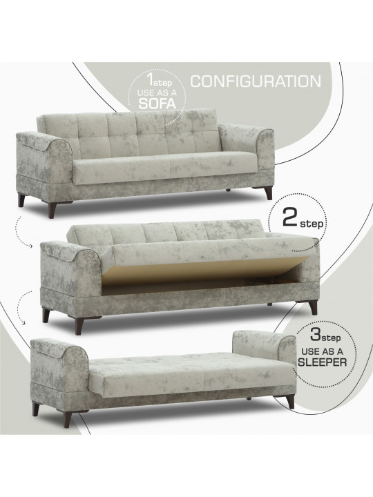 Հավաքածու HOBEL MARK 3+1+1 LIGHT CAPPUCCINO MONACO 4/ DARK CAPPUCCINO MONACO 5 (3) 