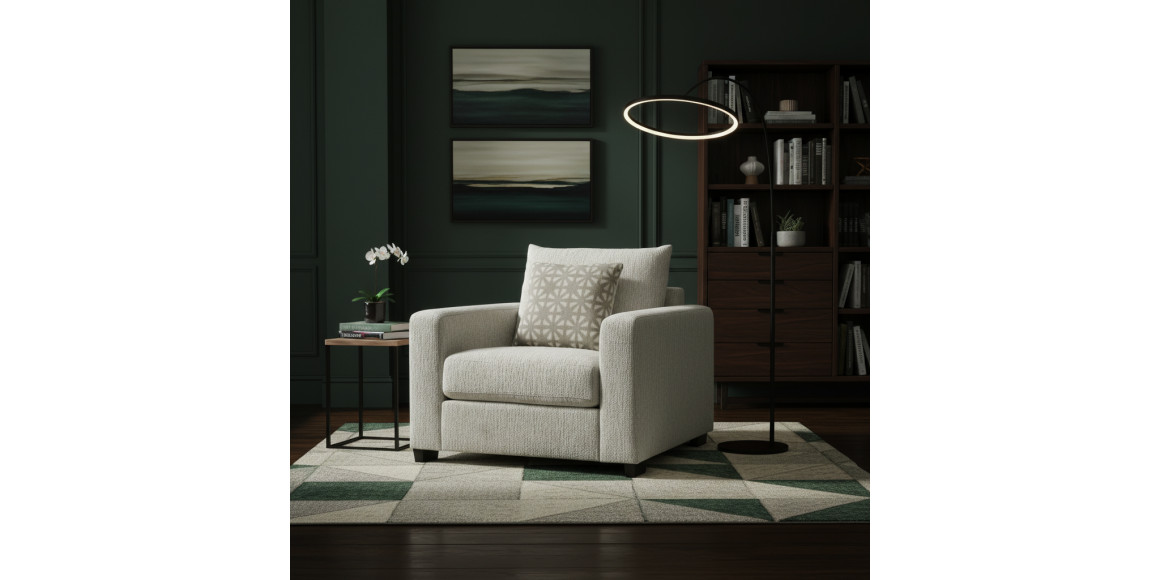 Кресло HOMESRUS MARTIN 1 STR BEIGE (1) 