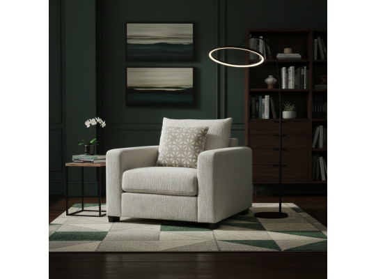 Armchair HOMESRUS MARTIN 1 STR BEIGE (1) 