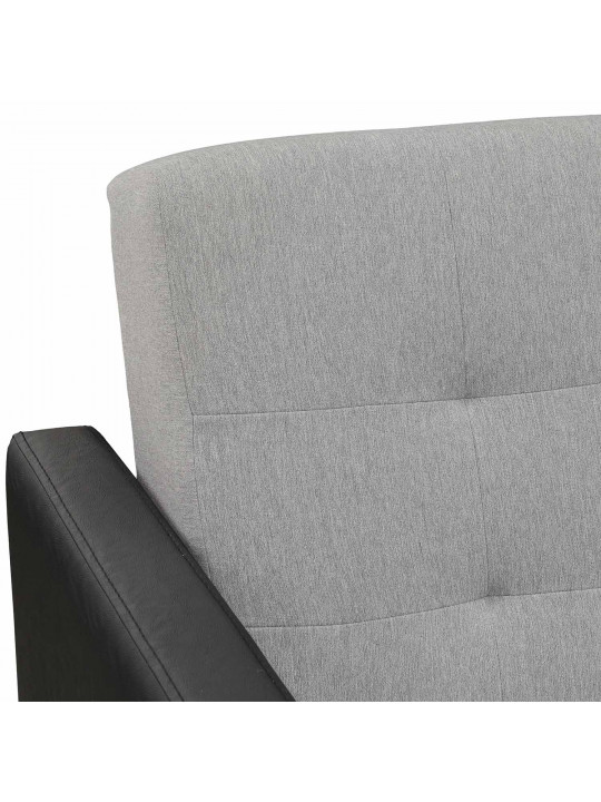 Sofa set HOBEL MARVEL 3+1+1 BLACK 4503/LIGHT GREY SCANDI 17 (4) 