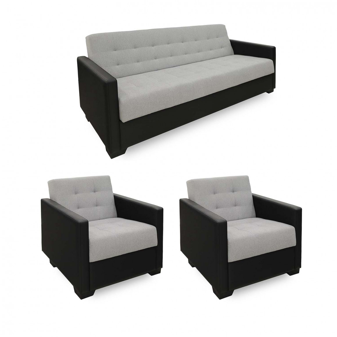 Հավաքածու HOBEL MARVEL 3+1+1 BLACK 4503/LIGHT GREY SCANDI 17 (4) 