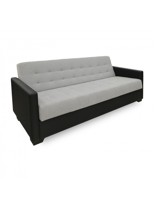 Sofa set HOBEL MARVEL 3+1+1 BLACK 4503/LIGHT GREY SCANDI 17 (4) 