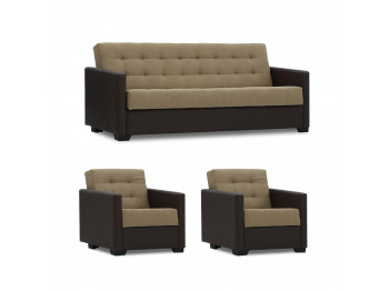 Sofa set HOBEL MARVEL 3+1+1 COFFEE V460/ BEIGE SCANDI 4 (4) 