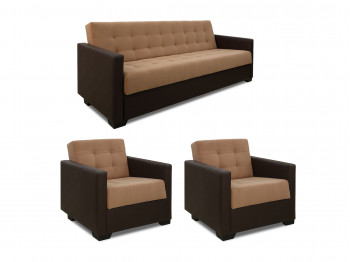 Sofa set HOBEL MARVEL 3+1+1 COFFEE V460/COFFEE LIGHT BROWN VIVVALDI 20 (4) 