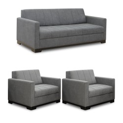 Гарнитур HOBEL MILA 3+1+1 GREY SCANDI 22 (3) 