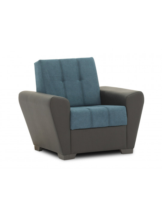 Sofa set HOBEL MODERN 3+1+1 BLACK 4503/BLUE SCANDI 15 (4) 