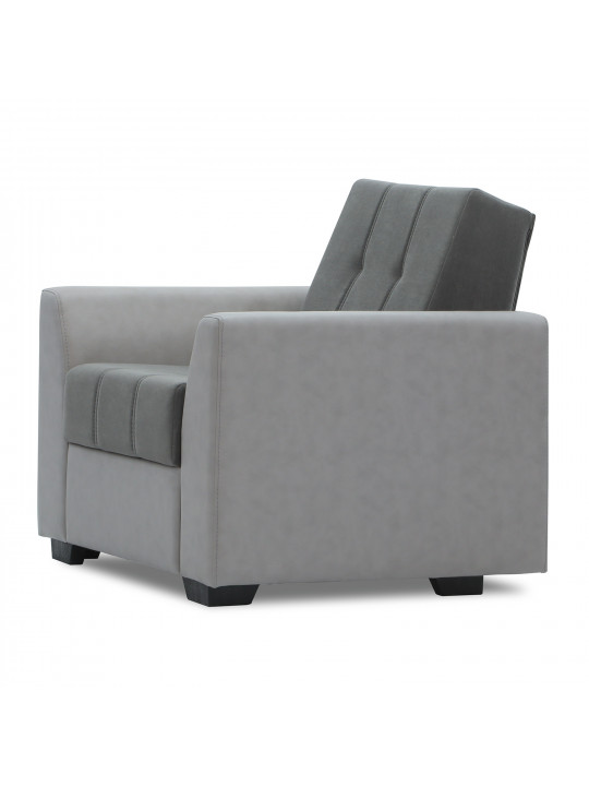 Sofa set HOBEL MODERN LUX 3+1+1 LIGHT GREY 8409/ DARK GREY LEONARDO 15 (4) 