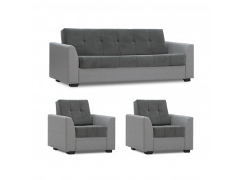 Հավաքածու HOBEL MODERN LUX 3+1+1 LIGHT GREY 8409/ DARK GREY LEONARDO 15 (4) 