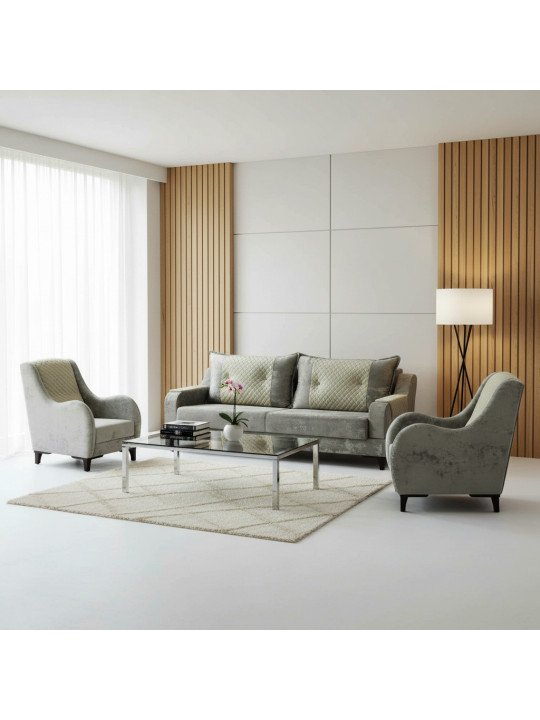 Հավաքածու HOBEL OLIVIA 3+1+1 CAPPUCCINO MONACO 4/CREAM BUKLE 4 (4) 