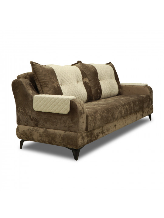 Sofa set HOBEL OLIVIA 3+1+1 DARK CAPPUCCINO MONACO 5/INFINITY 103 (4) 