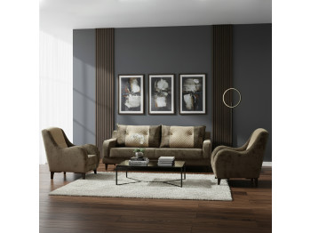 Հավաքածու HOBEL OLIVIA 3+1+1 F/R BROWN MONACO 5/BONCUK 6 (4) 