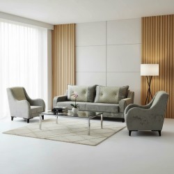 Гарнитур HOBEL OLIVIA 3+1+1 F/R CAPPUCCINO MONACO 4/BUKLE 4 (4) 