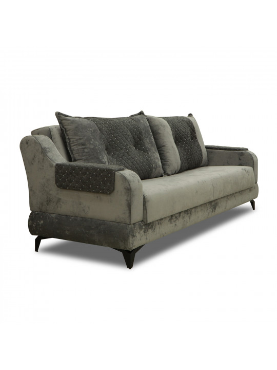 Sofa set HOBEL OLIVIA 3+1+1 GREY MONACO 14/BONCUK 20 (4) 