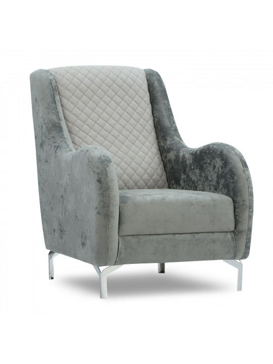 Հավաքածու HOBEL OLIVIA 3+1+1 KAX 0419 METAL/GREY MONACO 14/GREY BUKLE 9 (4) 