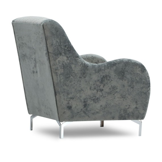 Гарнитур HOBEL OLIVIA 3+1+1 KAX 0419 METAL/GREY MONACO 14/GREY BUKLE 9 (4) 