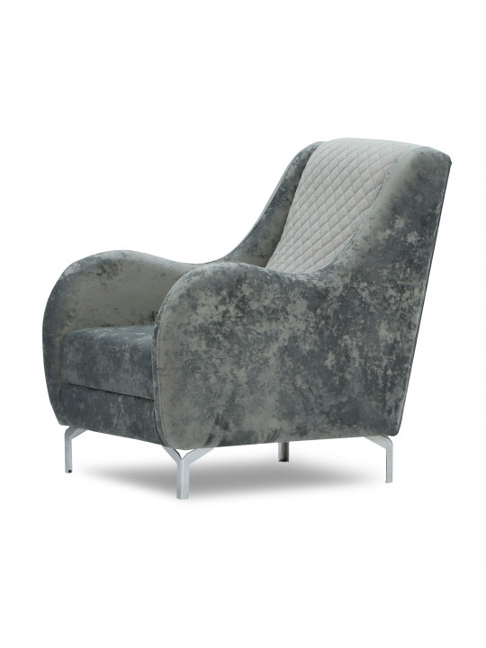 Հավաքածու HOBEL OLIVIA 3+1+1 KAX 0419 METAL/GREY MONACO 14/GREY BUKLE 9 (4) 