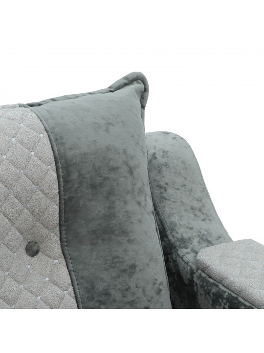 Հավաքածու HOBEL OLIVIA 3+1+1 KAX 0419 METAL/GREY MONACO 14/GREY BUKLE 9 (4) 