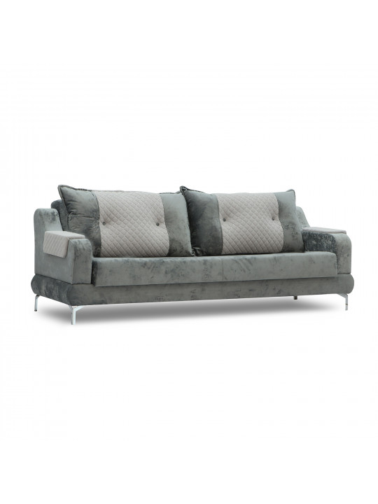 Հավաքածու HOBEL OLIVIA 3+1+1 KAX 0419 METAL/GREY MONACO 14/GREY BUKLE 9 (4) 