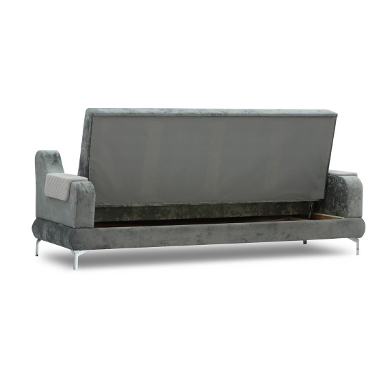 Гарнитур HOBEL OLIVIA 3+1+1 KAX 0419 METAL/GREY MONACO 14/GREY BUKLE 9 (4) 