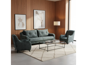 Гарнитур HOBEL OLIVIA 3+1+1 L38120AB DARK GREY MONACO 15/GREY BUKLE 11 (4) 