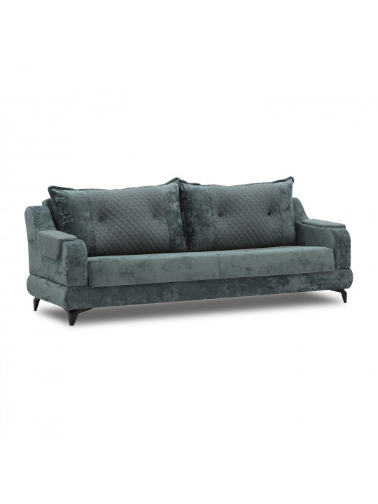 Sofa set HOBEL OLIVIA 3+1+1 L38120AB DARK GREY MONACO 15/GREY BUKLE 11 (4) 