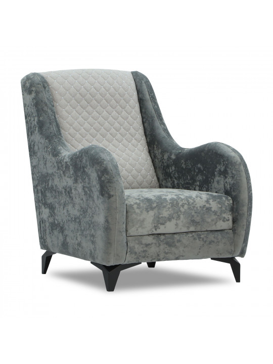 Հավաքածու HOBEL OLIVIA 3+1+1 L38120/AB BLACK/GREY MONACO 14/GREY BUKLE 9 (4) 