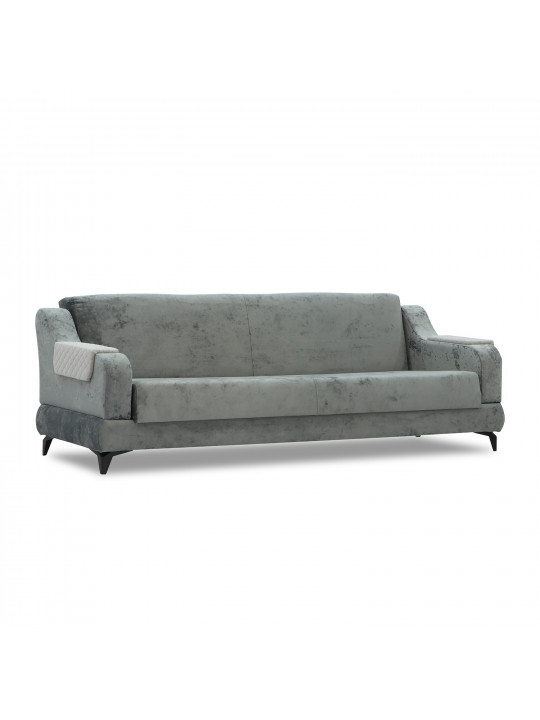 Հավաքածու HOBEL OLIVIA 3+1+1 L38120/AB BLACK/GREY MONACO 14/GREY BUKLE 9 (4) 
