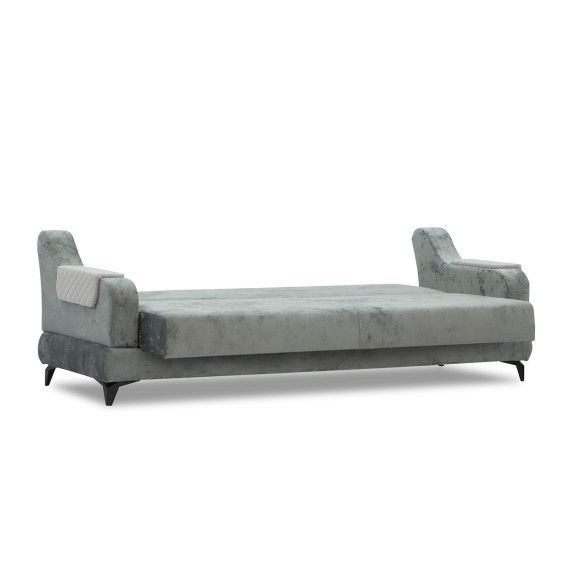 Հավաքածու HOBEL OLIVIA 3+1+1 L38120/AB BLACK/GREY MONACO 14/GREY BUKLE 9 (4) 