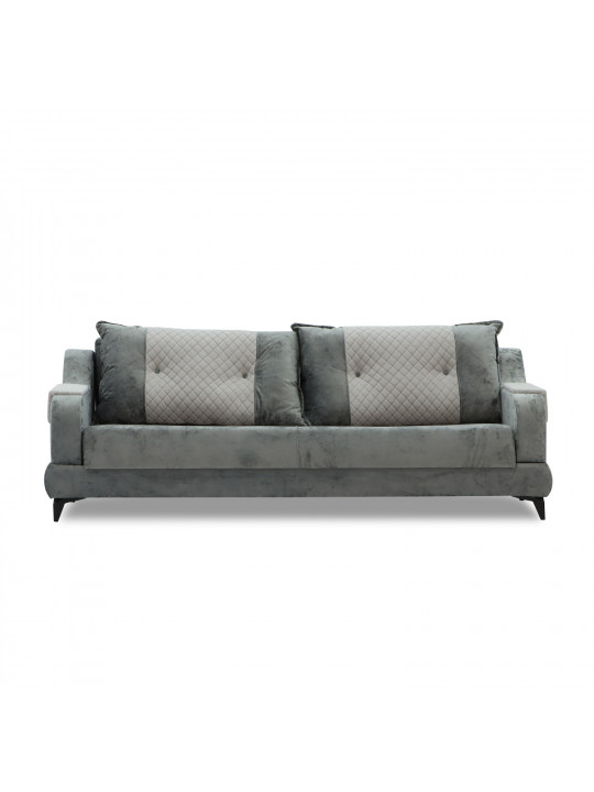 Հավաքածու HOBEL OLIVIA 3+1+1 L38120/AB BLACK/GREY MONACO 14/GREY BUKLE 9 (4) 