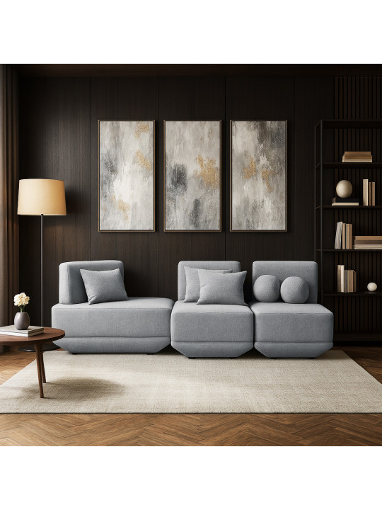 Բազմոց HOBEL PARMA LIGHT GREY BEATTO 1069 (3) 