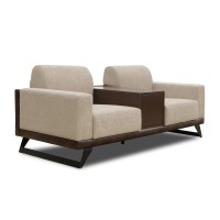 Гарнитур HOBEL RIO LUXE 3+2+1  CHOCOLATE PHANTOM 7/CREAM BONCUK 4 (4) 