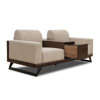 Гарнитур HOBEL RIO LUXE 3+2+1  CHOCOLATE PHANTOM 7/CREAM BONCUK 4 (4) 